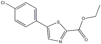 ethyl 5-(4-chlorophenyl)thiazole-2-carboxylate Struktur