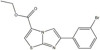 ETHYL 6-(3-BROMOPHENYL)IMIDAZO[2,1-B][1,3]THIAZOLE-3-CARBOXYLATE Struktur