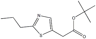 tert-butyl 2-(2-propylthiazol-5-yl)acetate Struktur