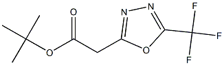 tert-butyl 2-(5-(trifluoromethyl)-1,3,4-oxadiazol-2-yl)acetate Struktur