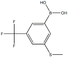 3-(Methylthio)-5-(trifluoromethyl)benzeneboronic acid Struktur