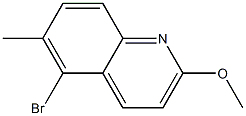 5-Bromo-2-methoxy-6-methylquinoline Struktur