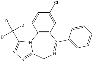 Alprazolam-d3 Struktur