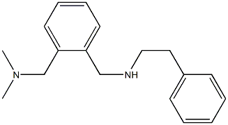 ({2-[(dimethylamino)methyl]phenyl}methyl)(2-phenylethyl)amine Struktur