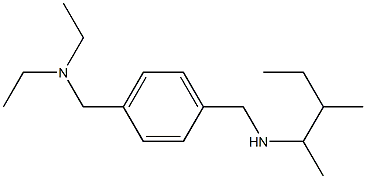 ({4-[(diethylamino)methyl]phenyl}methyl)(3-methylpentan-2-yl)amine Struktur