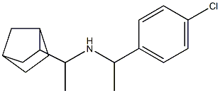 (1-{bicyclo[2.2.1]heptan-2-yl}ethyl)[1-(4-chlorophenyl)ethyl]amine Struktur