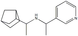 (1-{bicyclo[2.2.1]heptan-2-yl}ethyl)[1-(pyridin-3-yl)ethyl]amine Struktur