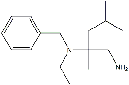 (1-amino-2,4-dimethylpentan-2-yl)(benzyl)ethylamine Struktur