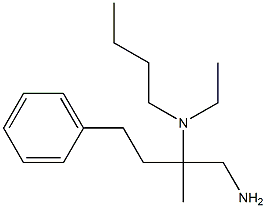 (1-amino-2-methyl-4-phenylbutan-2-yl)(butyl)ethylamine Struktur