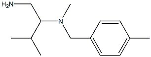 (1-amino-3-methylbutan-2-yl)(methyl)[(4-methylphenyl)methyl]amine Struktur