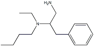 (1-amino-3-phenylpropan-2-yl)(butyl)ethylamine Struktur