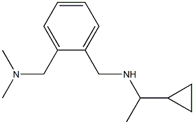 (1-cyclopropylethyl)({2-[(dimethylamino)methyl]phenyl}methyl)amine Struktur