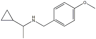 (1-cyclopropylethyl)[(4-methoxyphenyl)methyl]amine Struktur