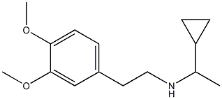 (1-cyclopropylethyl)[2-(3,4-dimethoxyphenyl)ethyl]amine Struktur