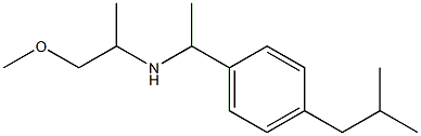 (1-methoxypropan-2-yl)({1-[4-(2-methylpropyl)phenyl]ethyl})amine Struktur