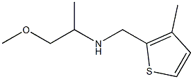 (1-methoxypropan-2-yl)[(3-methylthiophen-2-yl)methyl]amine Struktur