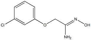 (1Z)-2-(3-chlorophenoxy)-N'-hydroxyethanimidamide Struktur