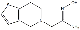 (1Z)-2-(6,7-dihydrothieno[3,2-c]pyridin-5(4H)-yl)-N'-hydroxyethanimidamide Struktur