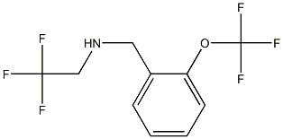 (2,2,2-trifluoroethyl)({[2-(trifluoromethoxy)phenyl]methyl})amine Struktur