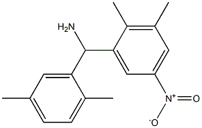 (2,3-dimethyl-5-nitrophenyl)(2,5-dimethylphenyl)methanamine Struktur