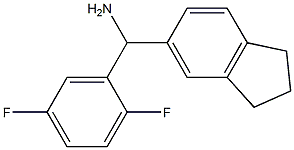 (2,5-difluorophenyl)(2,3-dihydro-1H-inden-5-yl)methanamine Struktur