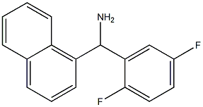 (2,5-difluorophenyl)(naphthalen-1-yl)methanamine Struktur