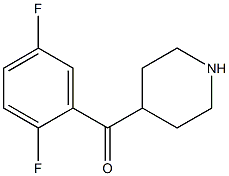 (2,5-difluorophenyl)(piperidin-4-yl)methanone Struktur