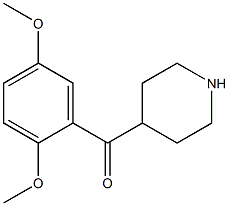 (2,5-dimethoxyphenyl)(piperidin-4-yl)methanone Struktur