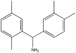 (2,5-dimethylphenyl)(3,4-dimethylphenyl)methanamine Struktur