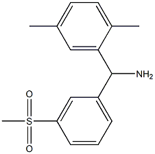 (2,5-dimethylphenyl)(3-methanesulfonylphenyl)methanamine Struktur