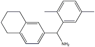 (2,5-dimethylphenyl)(5,6,7,8-tetrahydronaphthalen-2-yl)methanamine Struktur