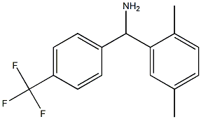 (2,5-dimethylphenyl)[4-(trifluoromethyl)phenyl]methanamine Struktur