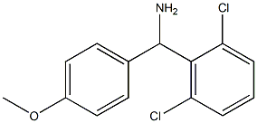 (2,6-dichlorophenyl)(4-methoxyphenyl)methanamine Struktur