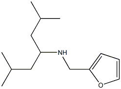 (2,6-dimethylheptan-4-yl)(furan-2-ylmethyl)amine Struktur