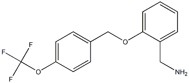 (2-{[4-(trifluoromethoxy)phenyl]methoxy}phenyl)methanamine Struktur