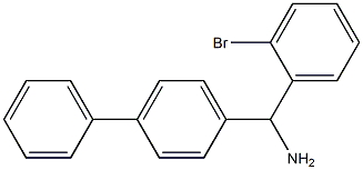 (2-bromophenyl)(4-phenylphenyl)methanamine Struktur