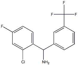 (2-chloro-4-fluorophenyl)[3-(trifluoromethyl)phenyl]methanamine Struktur