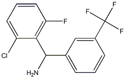 (2-chloro-6-fluorophenyl)[3-(trifluoromethyl)phenyl]methanamine Struktur