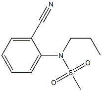 (2-cyanophenyl)-N-propylmethanesulfonamide Struktur