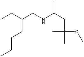 (2-ethylhexyl)(4-methoxy-4-methylpentan-2-yl)amine Struktur