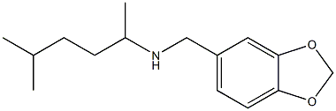 (2H-1,3-benzodioxol-5-ylmethyl)(5-methylhexan-2-yl)amine Struktur