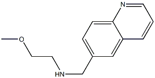 (2-methoxyethyl)(quinolin-6-ylmethyl)amine Struktur