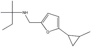 (2-methylbutan-2-yl)({[5-(2-methylcyclopropyl)furan-2-yl]methyl})amine Struktur