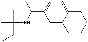 (2-methylbutan-2-yl)[1-(5,6,7,8-tetrahydronaphthalen-2-yl)ethyl]amine Struktur