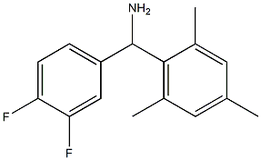 (3,4-difluorophenyl)(2,4,6-trimethylphenyl)methanamine Struktur