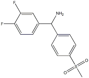 (3,4-difluorophenyl)(4-methanesulfonylphenyl)methanamine Struktur