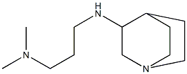 (3-{1-azabicyclo[2.2.2]octan-3-ylamino}propyl)dimethylamine Struktur