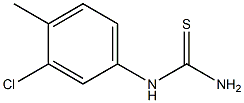 (3-chloro-4-methylphenyl)thiourea Struktur