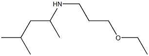 (3-ethoxypropyl)(4-methylpentan-2-yl)amine Struktur