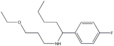 (3-ethoxypropyl)[1-(4-fluorophenyl)pentyl]amine Struktur